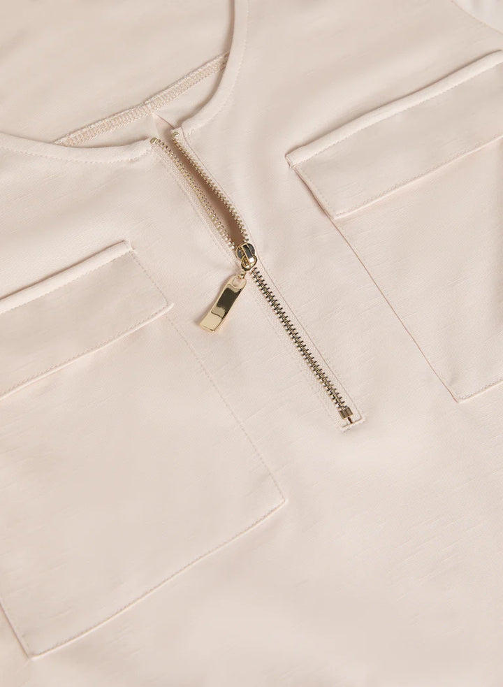 LAURA Zip Front T-Shirt
