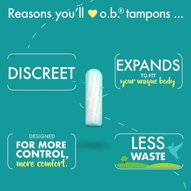 o.b. Original Non-Applicator Tampons Ultra Absorbancy
