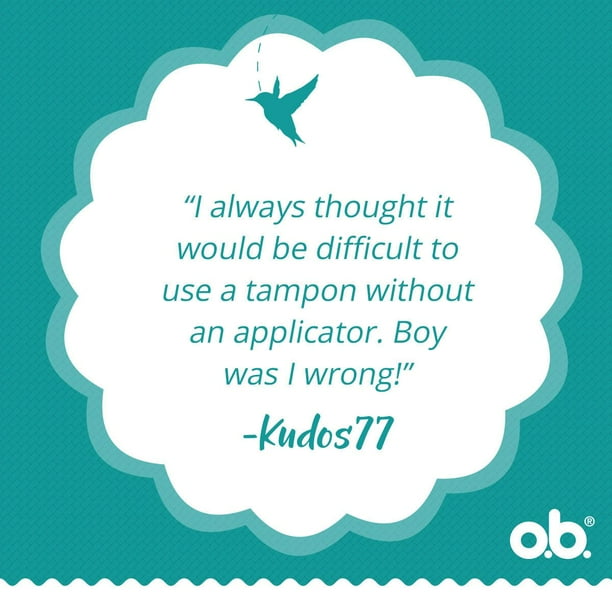 o.b. Original Non-Applicator Tampons Ultra Absorbancy
