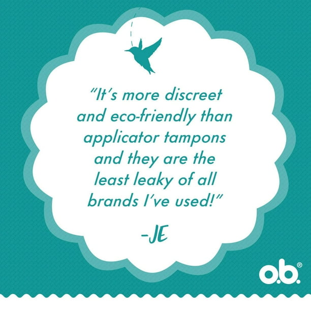 o.b. Original Non-Applicator Tampons Ultra Absorbancy