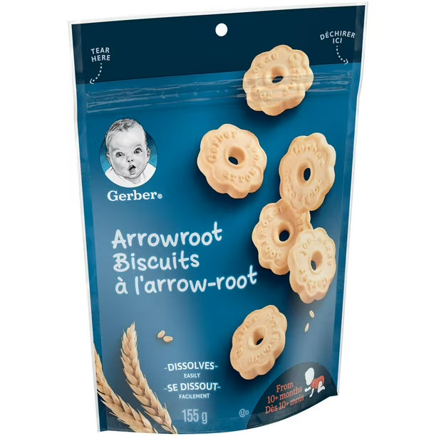 GERBER® Arrowroot Biscuits, Baby Snacks 155 g, 155 GR