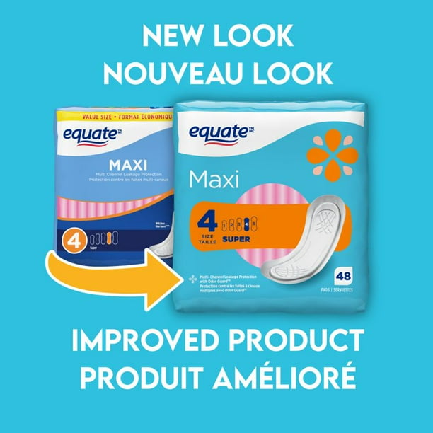 Equate Super Maxi Pads