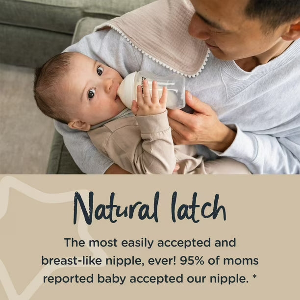 Tommee Tippee Closer to Nature Newborn Baby Bottle Set (Unisex), Award-winning nipple