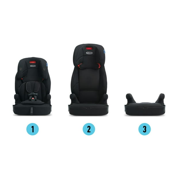 Graco Tranzitions 3-in-1 Harness Booster Seat | Toddler to Big Kid Car Seat from 10-45 kg (22-100 lb) | Harness/Highback/Backless Booster, Proof