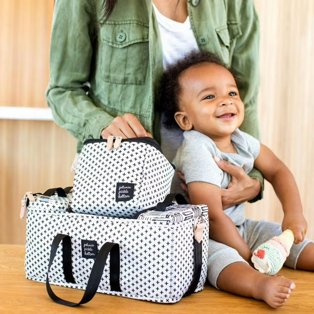 Petunia Pickle Bottom - Inter-Mix System Deluxe Kit - Nursery Organizer - 3 in 1 - Universal Stroller Organizer - Diaper Bag Organizer, Baby, Infant, Toddler, Unisex, Machine Washable