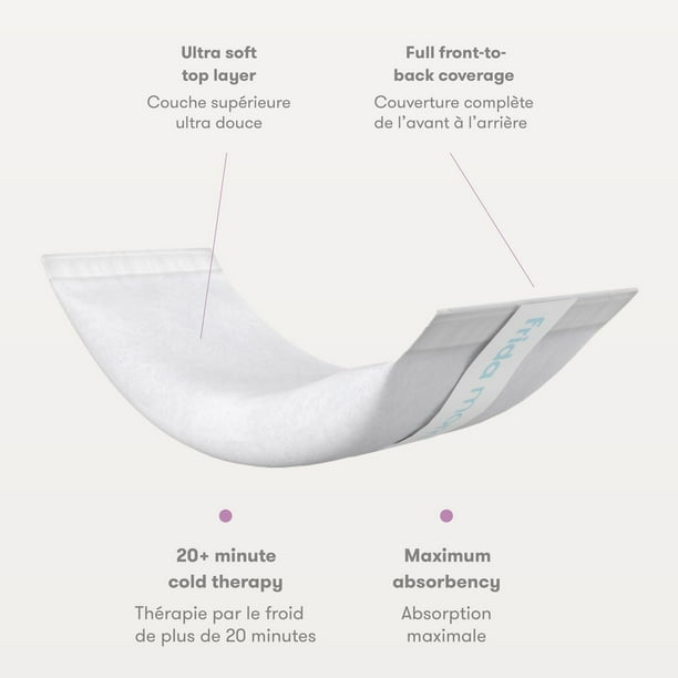 Frida Mom - 2-in-1 Absorbent Postpartum Perineal Ice Maxi Pads - Instant Cold Therapy Packs and Absorbent Maternity Pad in One Ready-to-use Padsicle for After Birth - Newborn Baby Hospital Bag Essential - Baby Shower Gift