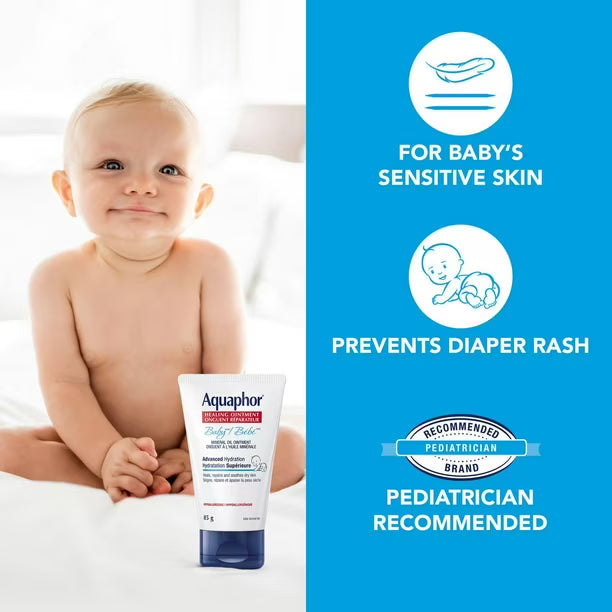 Aquaphor Baby Healing Ointment for Baby Sensitive Skin, Diaper Rash Relief, 85g