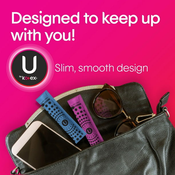 U by Kotex Click Compact, Tampons, Multipack, Regular/Super Absorbency, Unscented, 45 Count