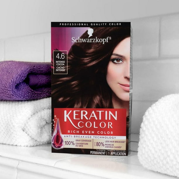 Schwarzkopf Keratin Color Permanent Hair Color Cream, 1 Pack/60 ml