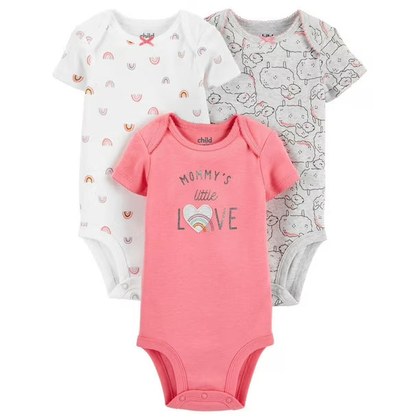 Child of Mine made by Carter's 3Pack Newborn Boys Bodysuits - Sheep