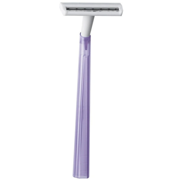 BIC Silky Touch Women's Disposable Razors, With 2 Razor Blades, Pretty Pastel Razor Handles, 10 Count Pack of Women's Shavers, 10 Shavers