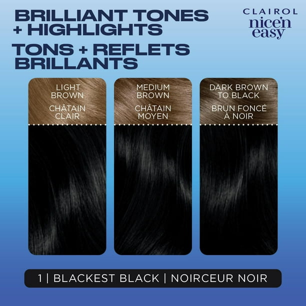 Nice'n Easy Clairol Nice'n Easy Permanent Hair Dye, 100% Gray Coverage