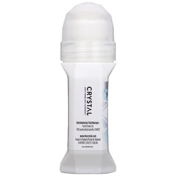 Crystal® Body Deodorant All Natural Roll-on | Fragrance and paraben free| Vegan and Cruelty Free, 1.69 FL oz (60 ml)
