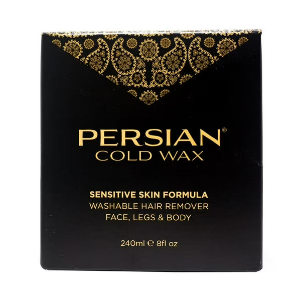 Persian Cold Wax Hair Remover, 240ml wax, 20 strips, spatulas