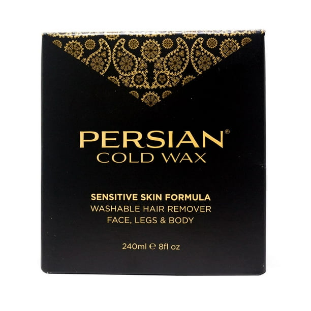 Persian Cold Wax Hair Remover, 240ml wax, 20 strips, spatulas