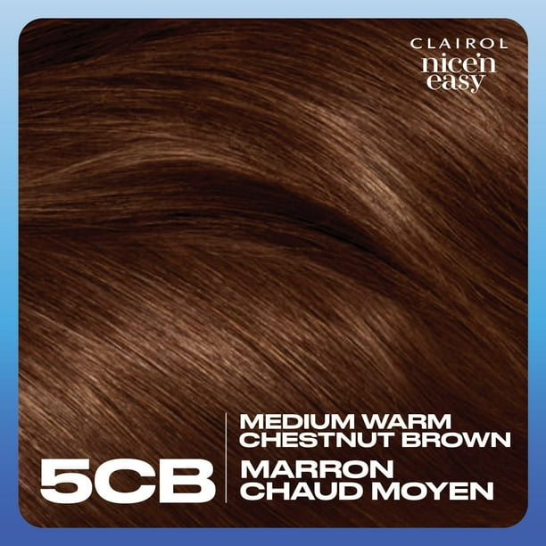 Nice'n Easy Clairol Nice'n Easy Permanent Hair Dye, 100% Gray Coverage