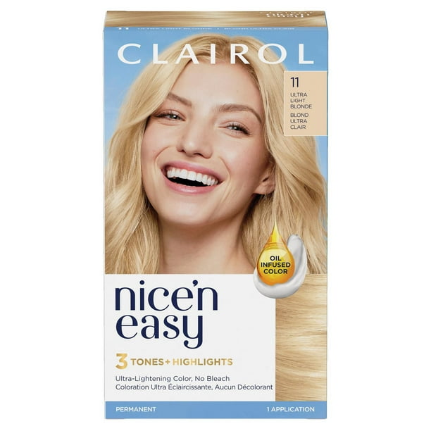 Nice'n Easy Clairol Nice'n Easy Permanent Hair Dye, 100% Gray Coverage