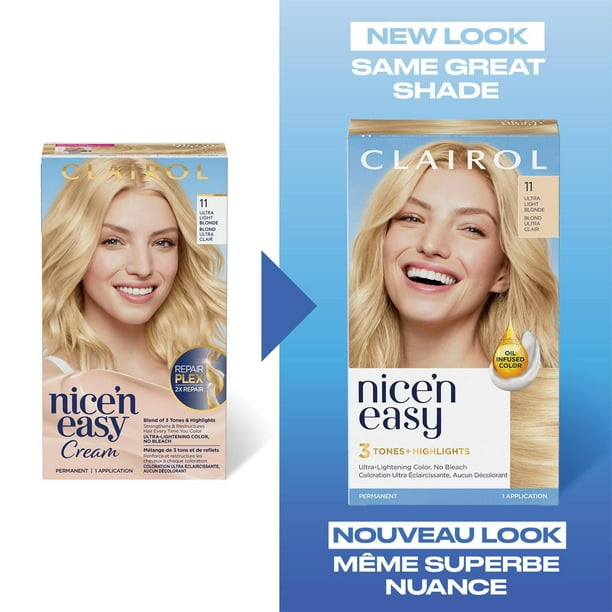 Nice'n Easy Clairol Nice'n Easy Permanent Hair Dye, 100% Gray Coverage