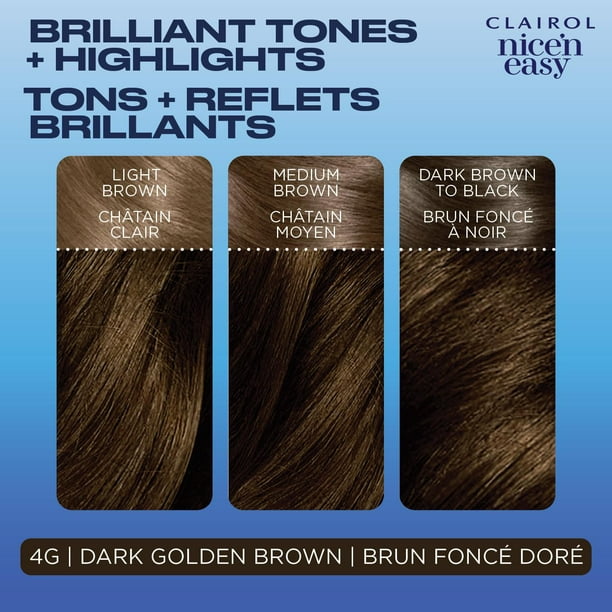 Nice'n Easy Clairol Nice'n Easy Permanent Hair Dye, 100% Gray Coverage