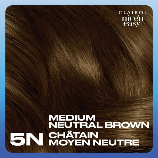 Nice'n Easy Clairol Nice'n Easy Permanent Hair Dye, 100% Gray Coverage
