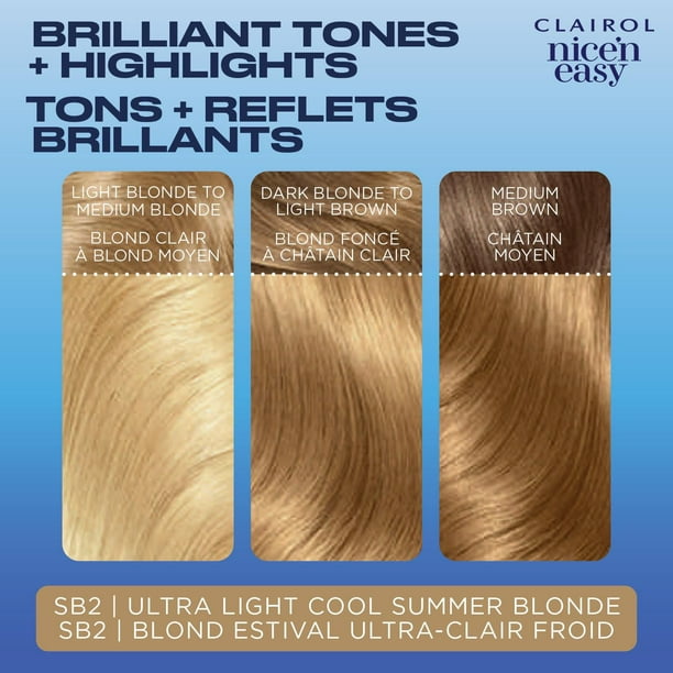 Nice'n Easy Clairol Nice'n Easy Permanent Hair Dye, 100% Gray Coverage