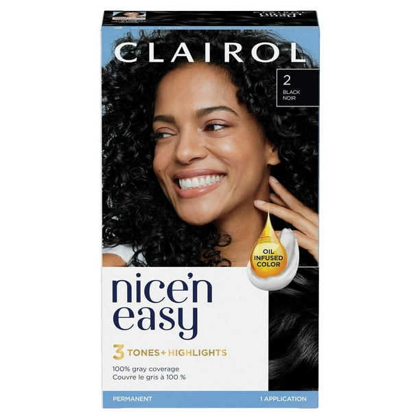 Nice'n Easy Clairol Nice'n Easy Permanent Hair Dye, 100% Gray Coverage