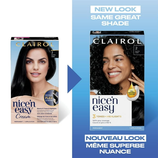 Nice'n Easy Clairol Nice'n Easy Permanent Hair Dye, 100% Gray Coverage