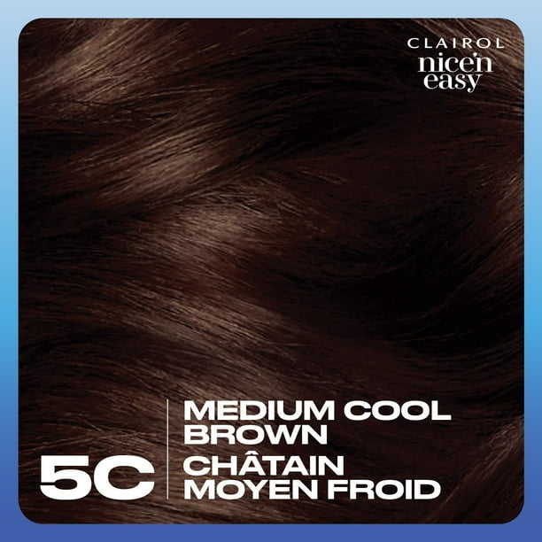 Nice'n Easy Clairol Nice'n Easy Permanent Hair Dye, 100% Gray Coverage