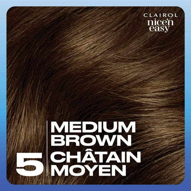 Nice'n Easy Clairol Nice'n Easy Permanent Hair Dye, 100% Gray Coverage