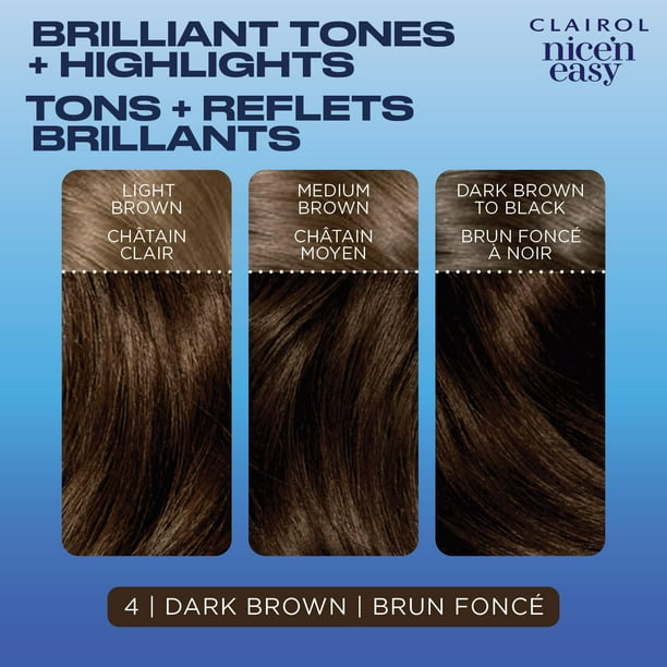 Nice'n Easy Clairol Nice'n Easy Permanent Hair Dye, 100% Gray Coverage