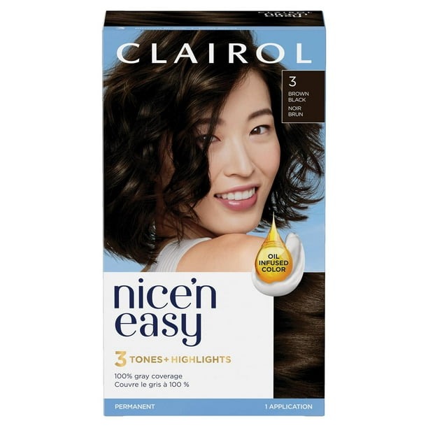 Nice'n Easy Clairol Nice'n Easy Permanent Hair Dye, 100% Gray Coverage