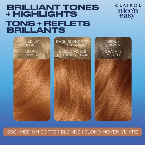 Nice'n Easy Clairol Nice'n Easy Permanent Hair Dye, 100% Gray Coverage