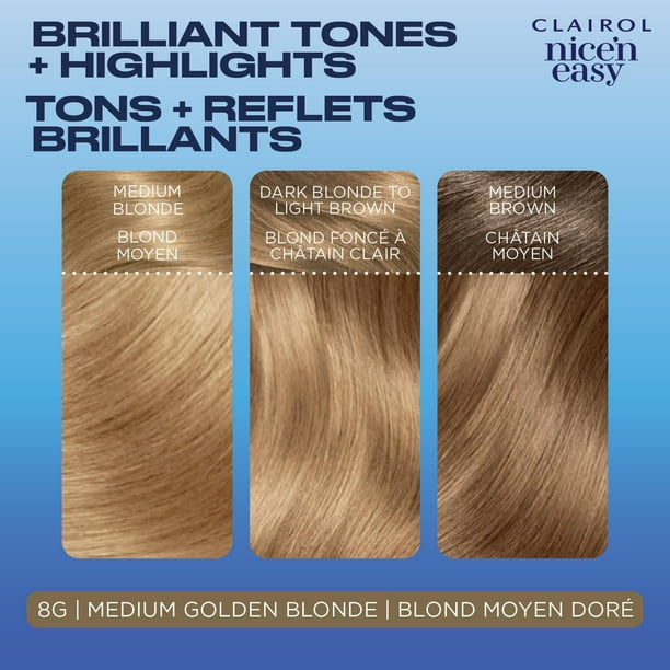 Nice'n Easy  Clairol Nice'n Easy Permanent Hair Dye, 100% Gray Coverage