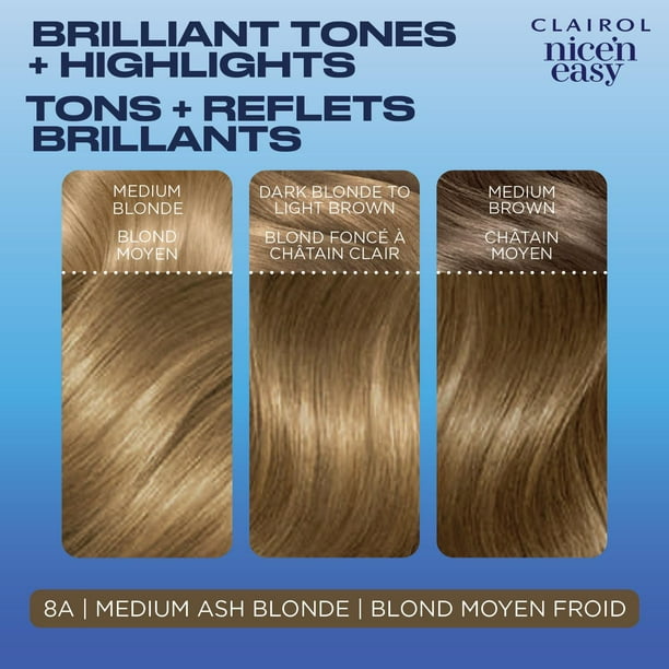 Nice'n Easy Clairol Nice'n Easy Permanent Hair Dye, 100% Gray Coverage