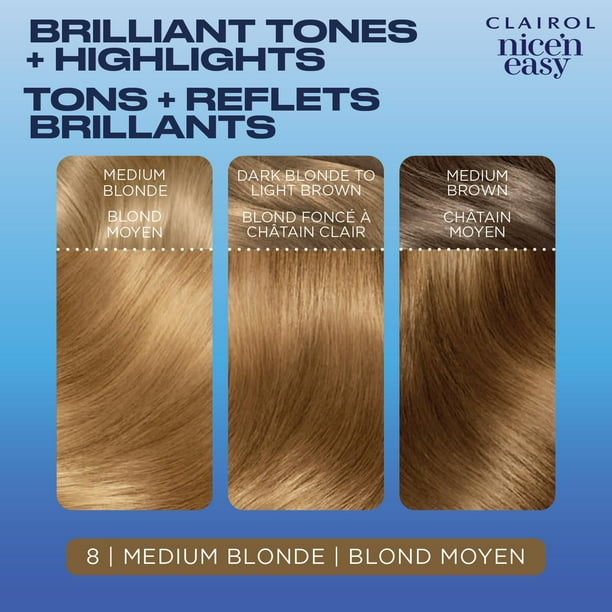 Nice'n Easy  Clairol Nice'n Easy Permanent Hair Dye, 100% Gray Coverage