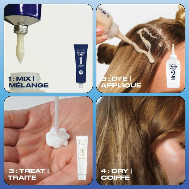 Nice'n Easy  Clairol Nice'n Easy Permanent Hair Dye, 100% Gray Coverage