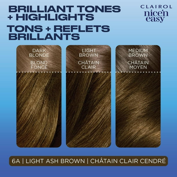 Nice'n Easy  Clairol Nice'n Easy Permanent Hair Dye, 100% Gray Coverage