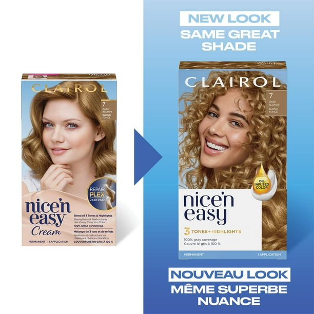Nice'n Easy  Clairol Nice'n Easy Permanent Hair Dye, 100% Gray Coverage