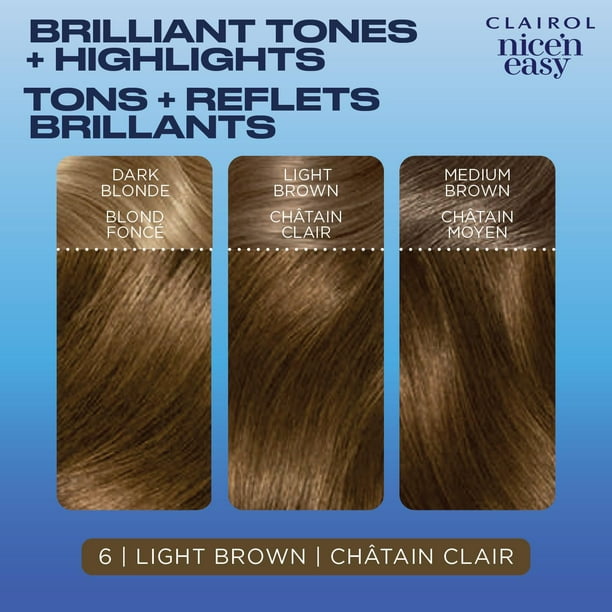 Nice'n Easy Clairol Nice'n Easy Permanent Hair Dye, 100% Gray Coverage