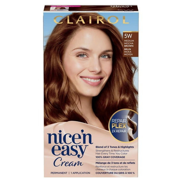 Nice'n Easy Clairol Nice'n Easy Permanent Hair Dye, 100% Gray Coverage