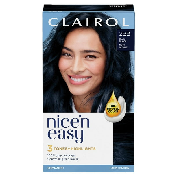 Nice'n Easy Clairol Nice'n Easy Permanent Hair Dye, 100% Gray Coverage