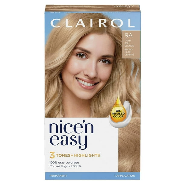 Nice'n Easy Clairol Nice'n Easy Permanent Hair Dye, 100% Gray Coverage