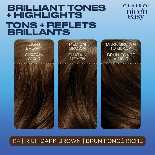 Nice'n Easy Clairol Nice'n Easy Permanent Hair Dye, 100% Gray Coverage