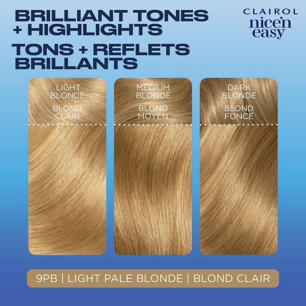 Nice'n Easy Clairol Nice'n Easy Permanent Hair Dye, 100% Gray Coverage