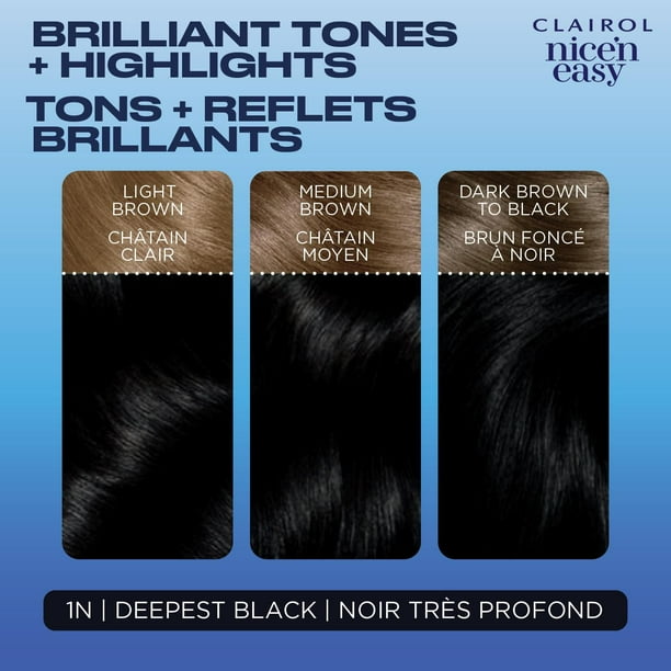 Nice'n Easy Clairol Nice'n Easy Permanent Hair Dye, 100% Gray Coverage