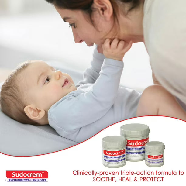 Sudocrem® Healing Cream - 60 g Tub - Diaper Rash | Minor Skin Irritations | Incontinence Dermatitis Cream, Recommended by pediatricians, dermatologists