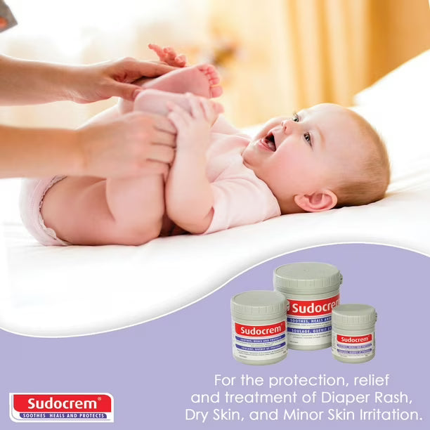 Sudocrem® Healing Cream - 60 g Tub - Diaper Rash | Minor Skin Irritations | Incontinence Dermatitis Cream, Recommended by pediatricians, dermatologists