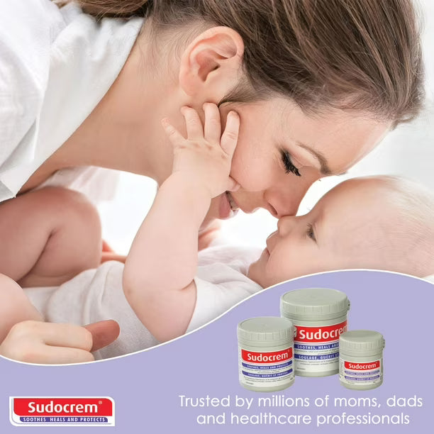 Sudocrem® Healing Cream - 60 g Tub - Diaper Rash | Minor Skin Irritations | Incontinence Dermatitis Cream, Recommended by pediatricians, dermatologists