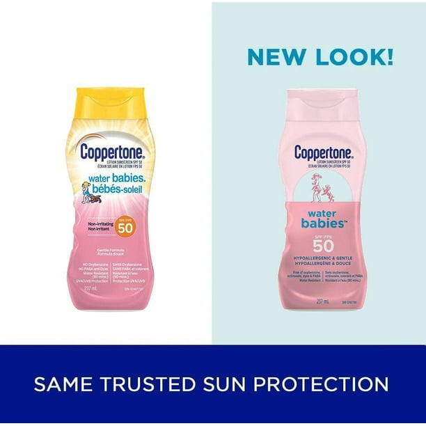 Coppertone Waterbabies Sunscreen Lotion SPF 50 for Babies, Lotion 237ml