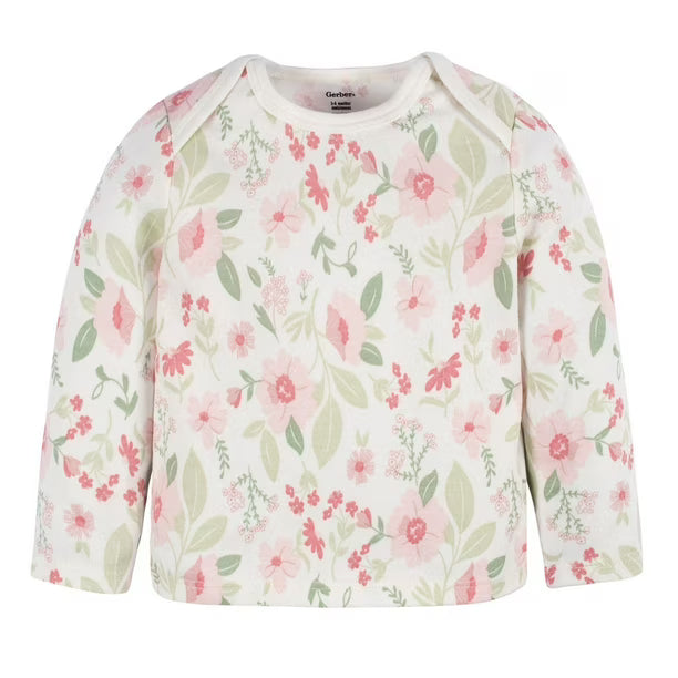 Gerber 3-Piece Baby Cap, Shirt & Footed Pant Set